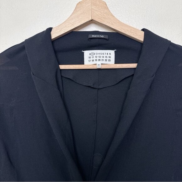 Maison Martin Margiela EUR 38 Shawl Collar Lagenlook Black Vest - Picture 9 of 14